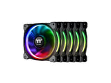 Thermaltake CL-F057-PL14SW-A Riing Plus 140MM RGB Case FAN- 5 Pack