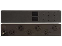 Vertiv 11803VH rPDU, Basic Standard, 30A, 208V, 4.9kW, Horizontal, (6) NEMA L6-30R, 10ft power cord with L6-30P, Black Powder Coat