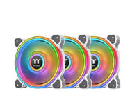 Thermaltake CL-F100-PL12SW-B Riing Quad 120MM White 54 LED 3 Pack Fan