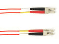 Black Box FOCMPM4-005M-LCLC-RD OM4 50/125 Multimode Fiber Optic Patch Cable - OFNP Plenum, LC to LC, Red, 5-m (16.4-ft.), GSA, TAA/