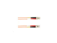 Black Box FOLZHM4-025M-LCLC-OR OM4 50/125 Multimode Fiber Optic Patch Cable - LSZH, LC to LC, Orange, 25-m (82.0-ft.), GSA, TAA/