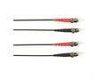 Black Box FOLZH50-002M-STST-BK OM2 50/125 Multimode Fiber Optic Patch Cable - LSZH, ST to ST, Black, 2-m (6.5-ft.), GSA, TAA/