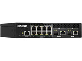 QNAP QSW-M2108R-2C-US Rackmount Switch QSW-M2108R-2C-US, Management Switch, 8 port 2.5Gbps, 2 port 10Gbps SFP+/ NBASE-T Combo. Easy management with web browser