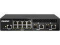 QNAP QSW-M2108R-2C-US Rackmount Switch QSW-M2108R-2C-US, Management Switch, 8 port 2.5Gbps, 2 port 10Gbps SFP+/ NBASE-T Combo. Easy management with web browser