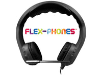 HamiltonBuhl KFX2-BLK Kids Black Flex TRRS Headset