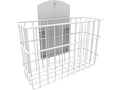 JACO 51-4538 Basket - Wire, 4x8x12in, Rear Panel