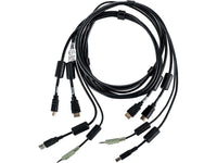Vertiv CBL0114 Cable Assy, 2-HDMI/1-USB/1-AUDIO, 6FT
