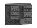 Vertiv PD2-200 Removable power output distribution boxes (PODs) installed in the rear of the UPS. Input and Output Connections: (4) IEC320-C19