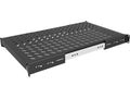 Vertiv VRA3002 1U Depth Adjustable Sliding Shelf 100lbs - 19in 1U Wide x 33.60in Deep Rack-mountable - Black - Metal - 100 lb x Maximum Weight Capacity