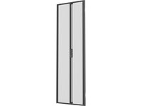 Vertiv VRA6006 42U x 800mm Wide Split Perforated Doors Black - Metal - Black - 42U Rack Height - 2 Pack - 31.5in Width