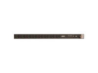 Vertiv 28072 Basic, Surge, 20A, 120V, Vertical, (8) NEMA 5-20R, power switch, breakered, 10 ft power cord with 5-20P, Black Powder Coat