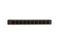Vertiv 38088 Basic, Standard, 15A, 120V, Horizontal, (10) NEMA 5-15R, power switch, breakered, 10 ft power cord with 5-15P, Black Powder Coat