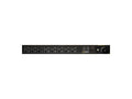 Vertiv 38207 Basic, Surge, 20A, 120V, Horizontal/Vertical, (8) NEMA 5-20R, breakered, 10 ft power cord with L5-20P, Black Powder Coat