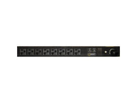 Vertiv 38314 Basic, Surge, 20A, 120V, Horizontal/Vertical, (8) NEMA 5-20R, breakered, 10 ft power cord with 5-20P, Black Powder Coat