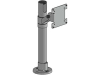SpacePole SPV1101-FX-02 Angled 75/100 VESA mount- 400mm pole BLK
