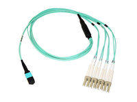 Axiom MP8LCOM4R40M-AX MPO-4 LC OM4 Breakout Cable 40M