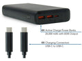 JAR Systems PBUSBC Active Charge Power Bank Kit 4-Pk Black