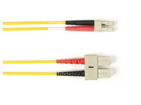Black Box FOCMRSM-SCLC-YL-15 SM FO Patch Cable Duplx PVC Yellow, SCLC
