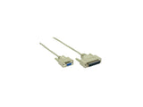 B+B SmartWorx BB-232CAM Serial Cable, DB25 M to DB9 F, 1.8 M /