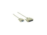 B+B SmartWorx BB-232CAM Serial Cable, DB25 M to DB9 F, 1.8 M /
