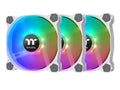 Thermaltake CL-F127-PL12SW-A Pure ARGB White 120MM Case Fan, 3 Pack