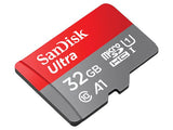 SanDisk SDSQUA4-032G-AN6IA Ultra microSDHC Memory Card, 32GB, 120MB/s, C10, UHS, U1, A1, Card W/Adapter120MB/s, C10, UHS, U1, A1, Card W/Adapter