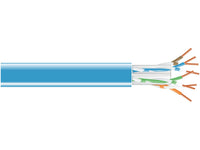 Black Box EYNLS6A41AW-PB-1000 CAT6A 650-MHz Solid Ethernet Bulk Cable - Unshielded (UTP), LZSH, Blue, 1000-ft. (304.8-m) Spool
