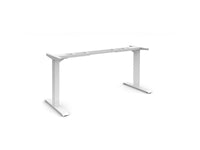 HAT Design Works HAT2-MID-S WH Mid HAT Height Adjustable Base, White, holds 300 lbs, 24IN-41IN Frame, Two-Legged, T-Foot