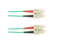 Black Box FOLZHSM-005M-SCSC-GN OS2 9/125 Singlemode Fiber Optic Patch Cable - LSZH, SC to SC, Green, 5-m (16.4-ft.), GSA, TAA/