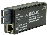 Transition Networks M/E-PSW-FX-02(SC)-LA MINI 10/100BASETX to 100BASEFX Switch, SC MM 2KM W/LA