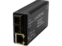 Transition Networks M/GE-T-SX-01(LC)-UK Mini Media Converter 1000Base-T RJ-45 to 1000Base-SX MM LC W/ -UK Power
