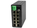 Transition Networks SISTP1040-382B-LRT Hardened Unmanaged Switch, 8-port GE PoE+, 2 SFP, 12/24VDC, -40 70C