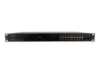 Transition Networks SM16TAT2SA-EU Smart Managed PoE+ Switch, 16-port Gigabit PoE+, 2-port 100/1000 SFP