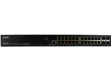 Transition Networks SM24TAT4XB-SA 24-port Gigabit PoE+ with (4) 1G/10G SFP+, 370Watt