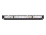 Black Box C6APP70-24-R2 CAT6A Component Level 110 Patch Panel - 1U, Rackmount, PoE+, 24-Port