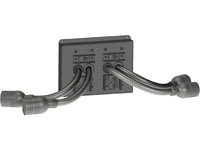 Vertiv PD2-108 Removable power output distribution boxes (PODs) installed in the rear of the UPS. Input and Output Connections: (2) L6-30R