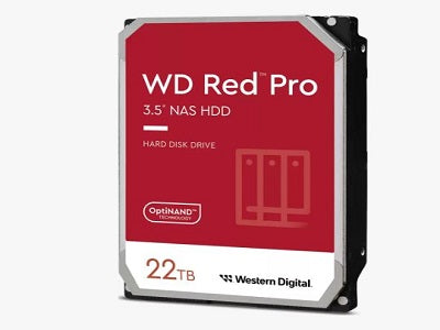 WD Red Pro 22TB 512MB 3.5IN 5 Years Warranty WD221KFGX