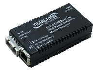 Transition Networks M/GE-PSW-SFP-01-URX-OZ 10/100/1000BaseTX to 1000Base SFP Uni Directional RX w/ -OZ Pwr