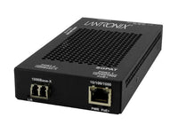 Transition Networks SGPAT1039-105-OZ 10/100/1000 POE+ RJ-45 to 1000Base-SX MM LC Media Converter with -OZ PS