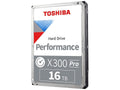 Toshiba HDWR51GXZSTB X300 - 3.5" - 16TB - SATA 6 Gb/s - 7200RPM - 512MB - 7.48Watt - Fast 7200 RPM speed with up to 512 MB cache size.