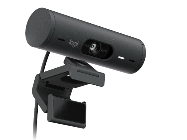 Logitech 960-001522 Brio 505 TAA Compliant Full HD webcam with auto light correction, auto-framing, Show Mode, dual noise reduction mics, privacy shutter - Works with Microsoft Teams, Google Meet, Zoom - Graphite - webcam - TAA Compliant