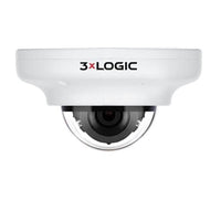 3xLOGIC VX-5M28-MD-IAW-C256 VISIX 5MP Indoor/Outdoor Vandal Proof Mini-Dome IP Camera, 2.8mm Fixed Lens, White