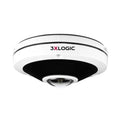 3xLOGIC VX-6M-360-IAW-S1TB VISIX 6MP Outdoor Fisheye Camera, 1.5mm Fixed Lens, IP66/IK9, White