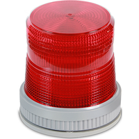 Edwards Signaling 105FINHR-G5 105 Series Flashing Halogen AC, 24VAC, 0.8A, Red