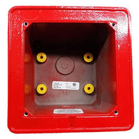 Kidde INT-WB Integrity Weatherproof Outdoor Surface Mount Box for INT Series Temporal Horns and Horn-Strobes, Red