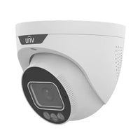 Uniview IPC3634SS-ADF28KMC-I1 – 4MP Tri-Guard 2.0 IP Turret Camera with Red/Blue Alarm Light & Audio