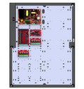 LifeSafety Power FPO150-B100C82D8E6V/T8-M Accentra ProWire Power System, 150W Dual Voltage, 120VAC, 8-Relay Lock Outputs, 16-Auxiliary Outputs