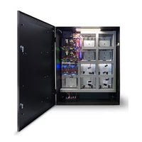 LifeSafety Power FPO150-B1002D8M8NL4E6V/T8-B 150W Dual Voltage Power System with 8 Managed Lock Outputs and 16 Auxiliary Outputs, Titan Security