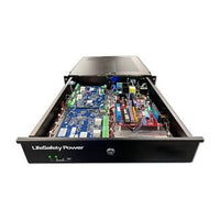 LifeSafety Power RGH75B-C8D8PZ Rugged Power System, 8 Lock, 8 Auxiliary Outputs, Zinc-Coated Steel Enclosure, Gray