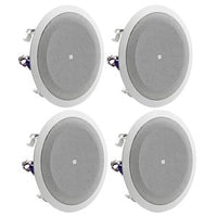 JBL Professional 8138 8" Full-Range In-Ceiling Loudspeaker for Pre-Install Backcans, 4-Piece, White